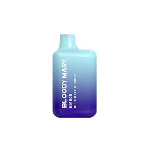 Bloody Mary BM600 Disposable Vape Pod Box of 10-Blue Razz Cherry-vapeukwholesale