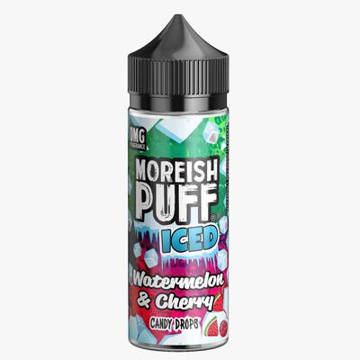 Moreish Puff Iced 100ML Shortfill-Watermelon & Cherry Candy Drops-vapeukwholesale
