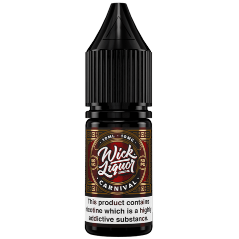 Wick Liquor E-LIQUIDS Carnival / 10mg Wick Liquor Nic Salts 10ml E-liquids - Box of 10
