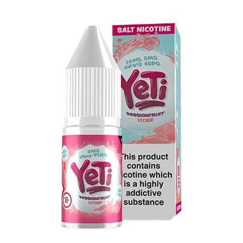 Yeti 10ml Nic Salt (Pack of 10)-Passionfruit Lychee-vapeukwholesale